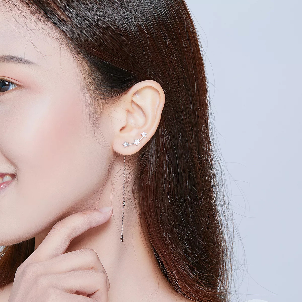 Brinco Manga Brilhante estilo Pandora - SCE727