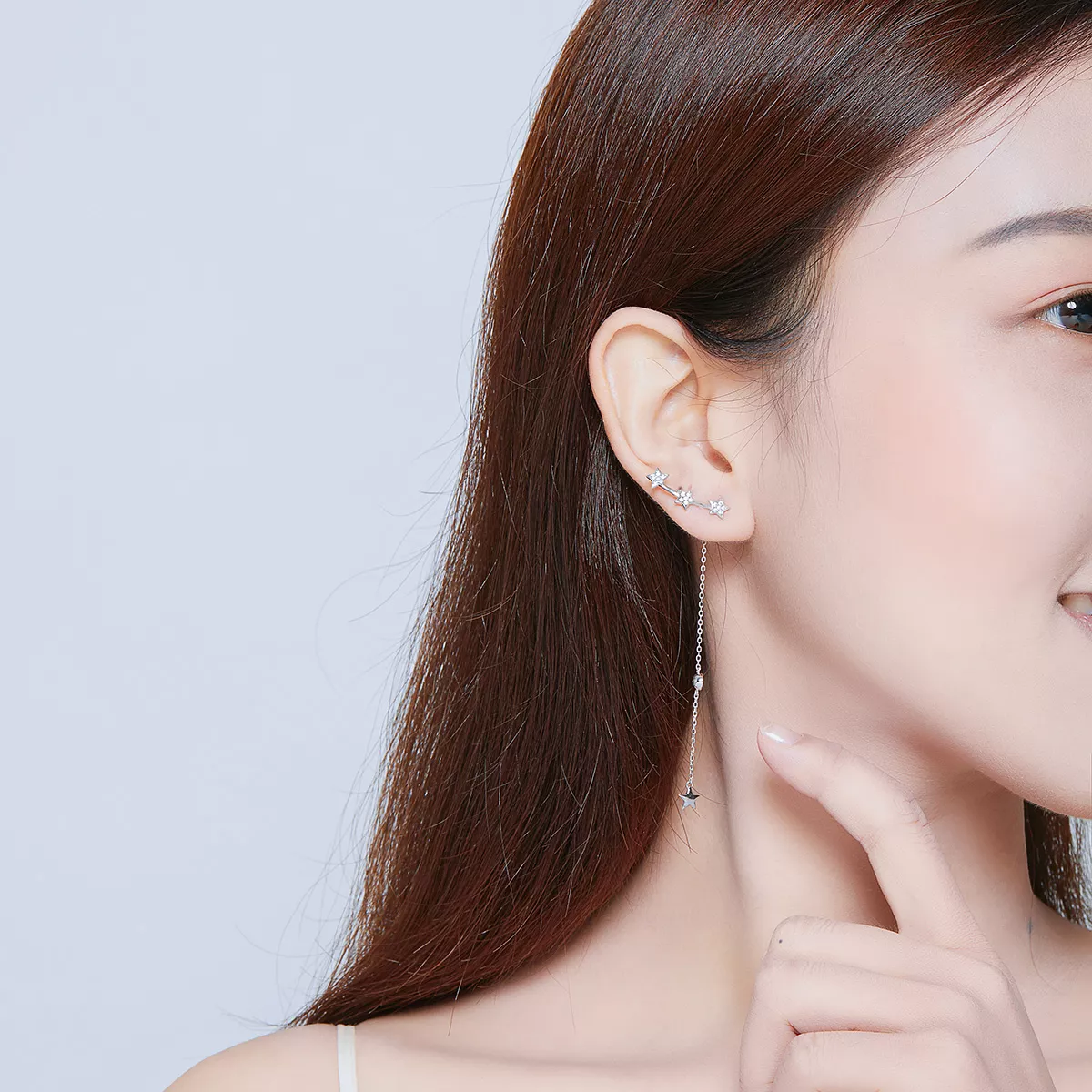 Brinco Manga Brilhante estilo Pandora - SCE727