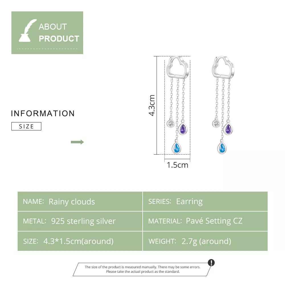 Brinco Nuvens Chuvosas life Pandora - BSE220
