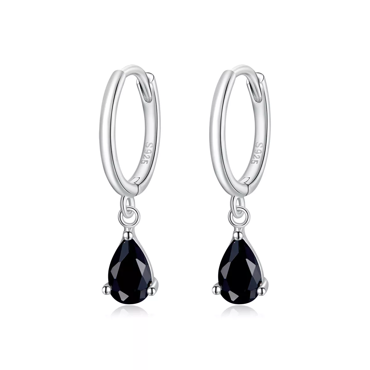 Brinco Pingo D'água estilo Pandora - SCE1018-BK