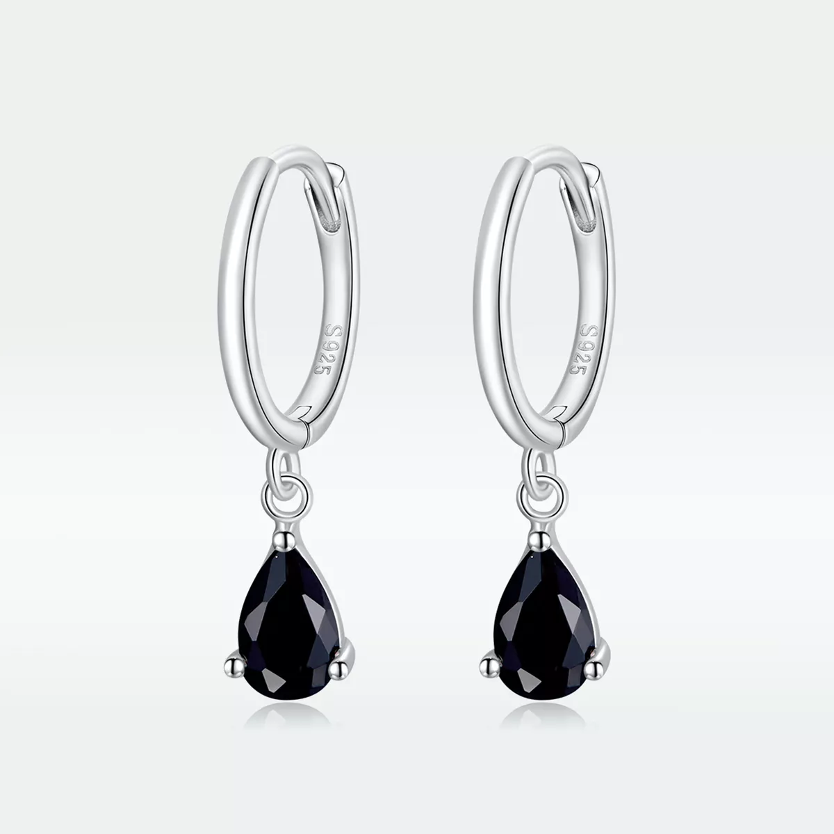 Brinco Pingo D'água estilo Pandora - SCE1018-BK