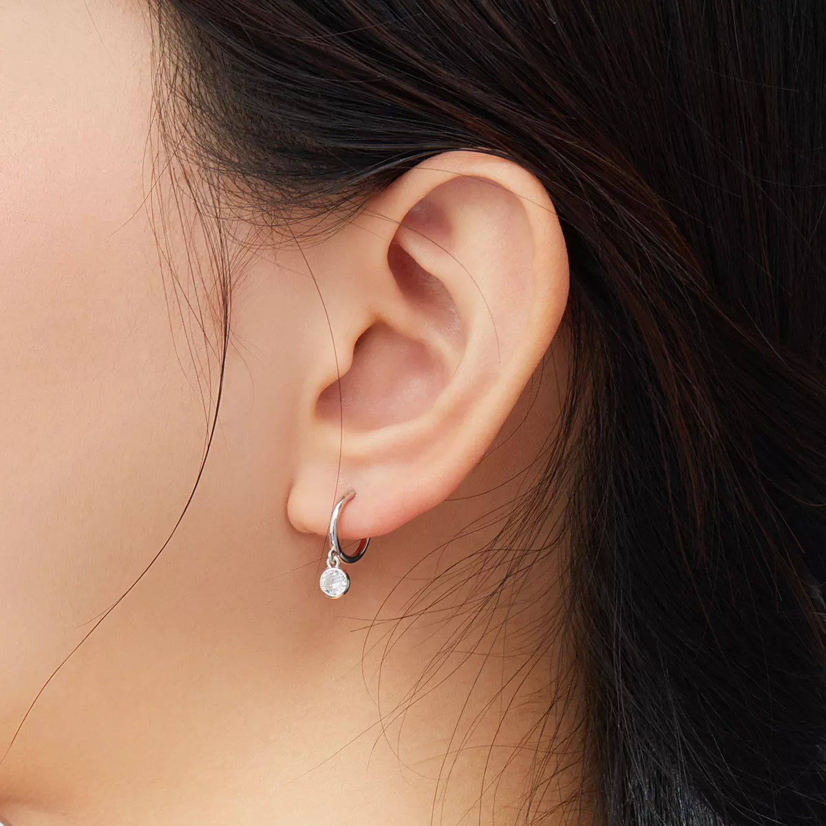 Brinco zircônia cúbica life Pandora - SCE830