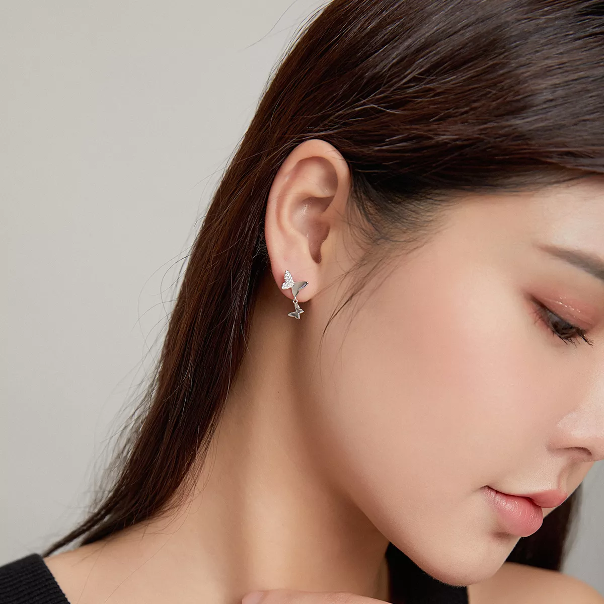 Brincos Petit Amor borboleta estilo Pandora - SCE1017