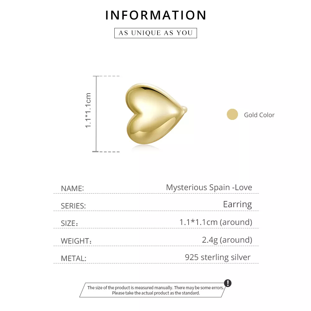 Brincos Petit Amor misterioso da Espanha estilo Pandora - SCE1153