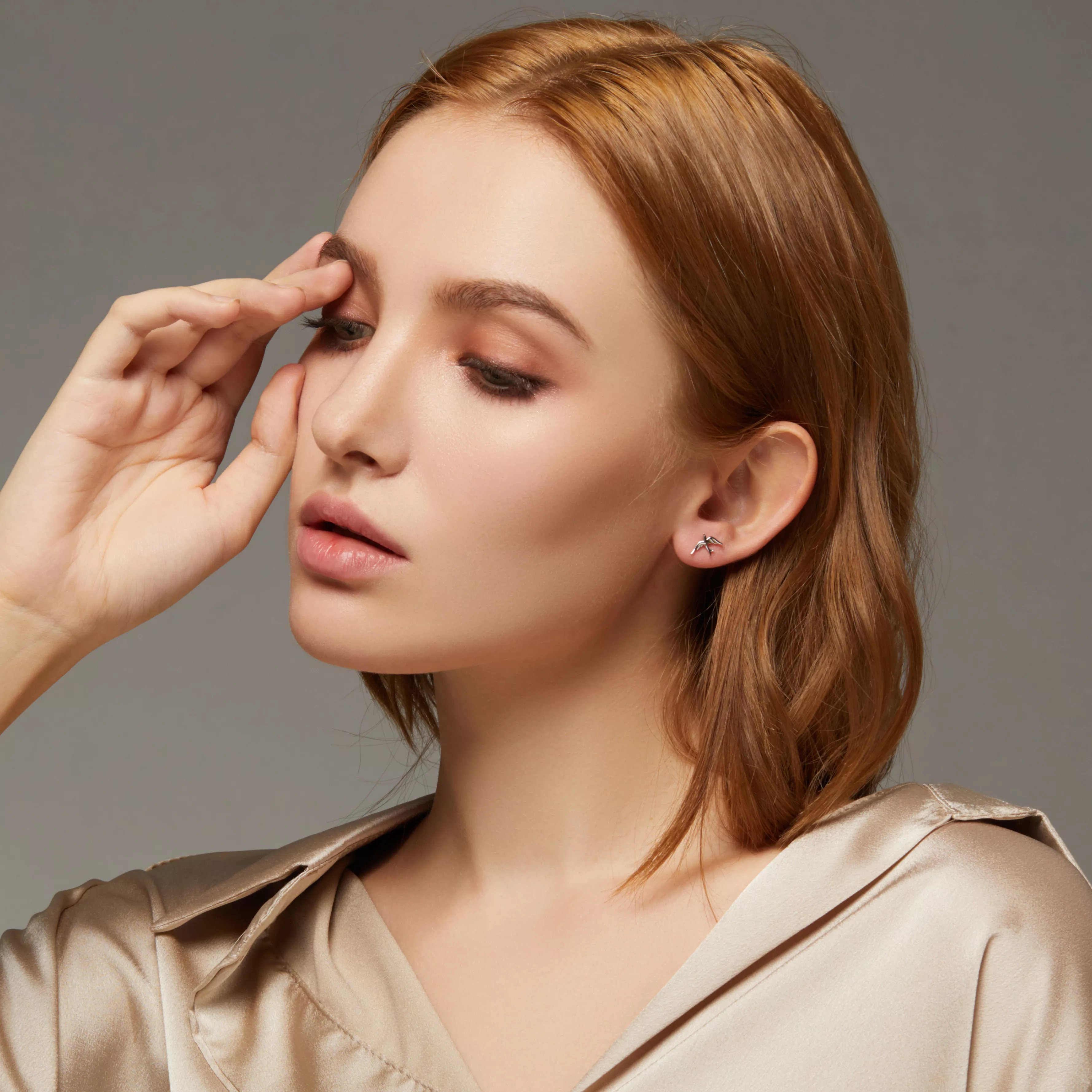 Brincos Petit Andorinha da Primavera estilo Pandora - BSE302