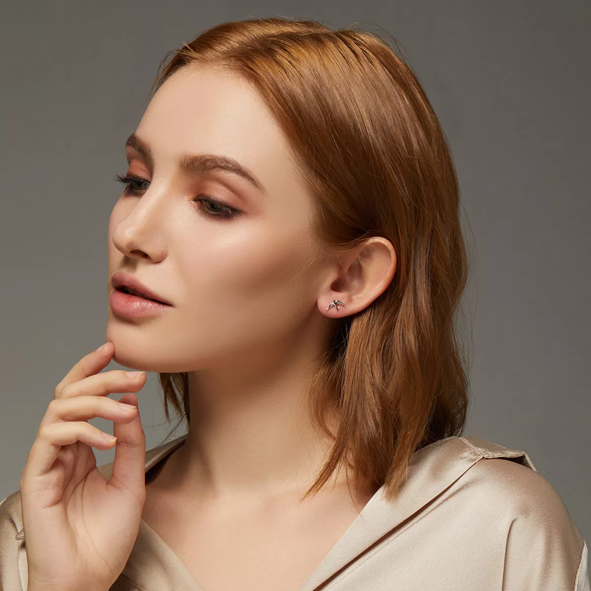 Brincos Petit Andorinha da Primavera estilo Pandora - BSE302