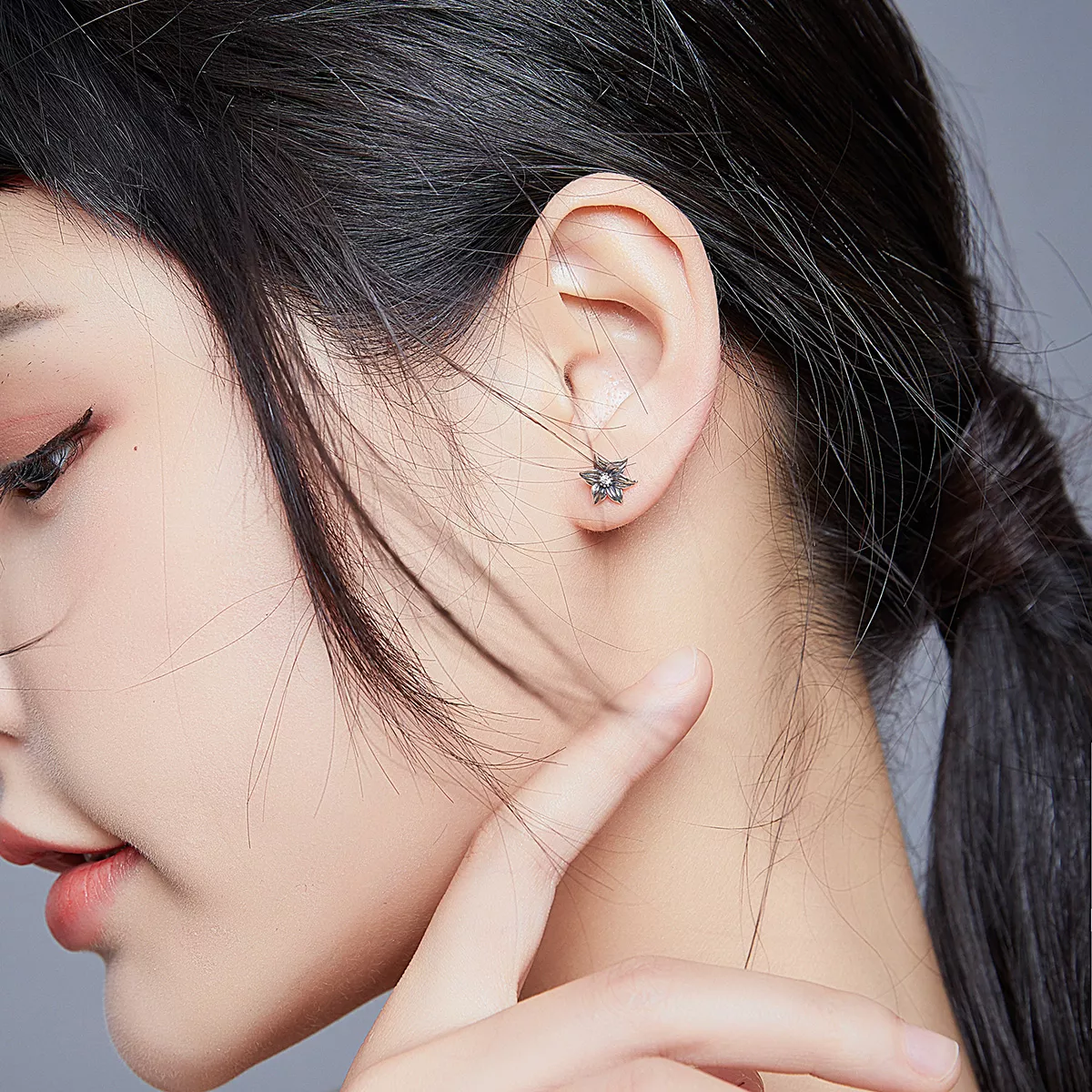 Brincos Petit Borboleta e flor estilo Pandora - SCE884