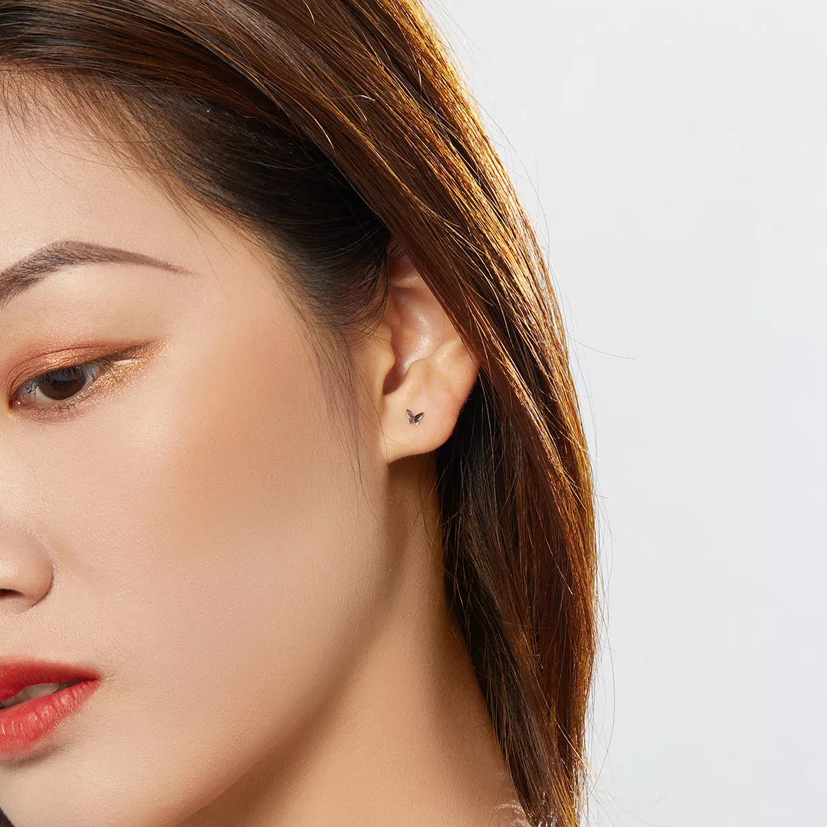 Brincos Petit Borboleta estilo Pandora - SCE775