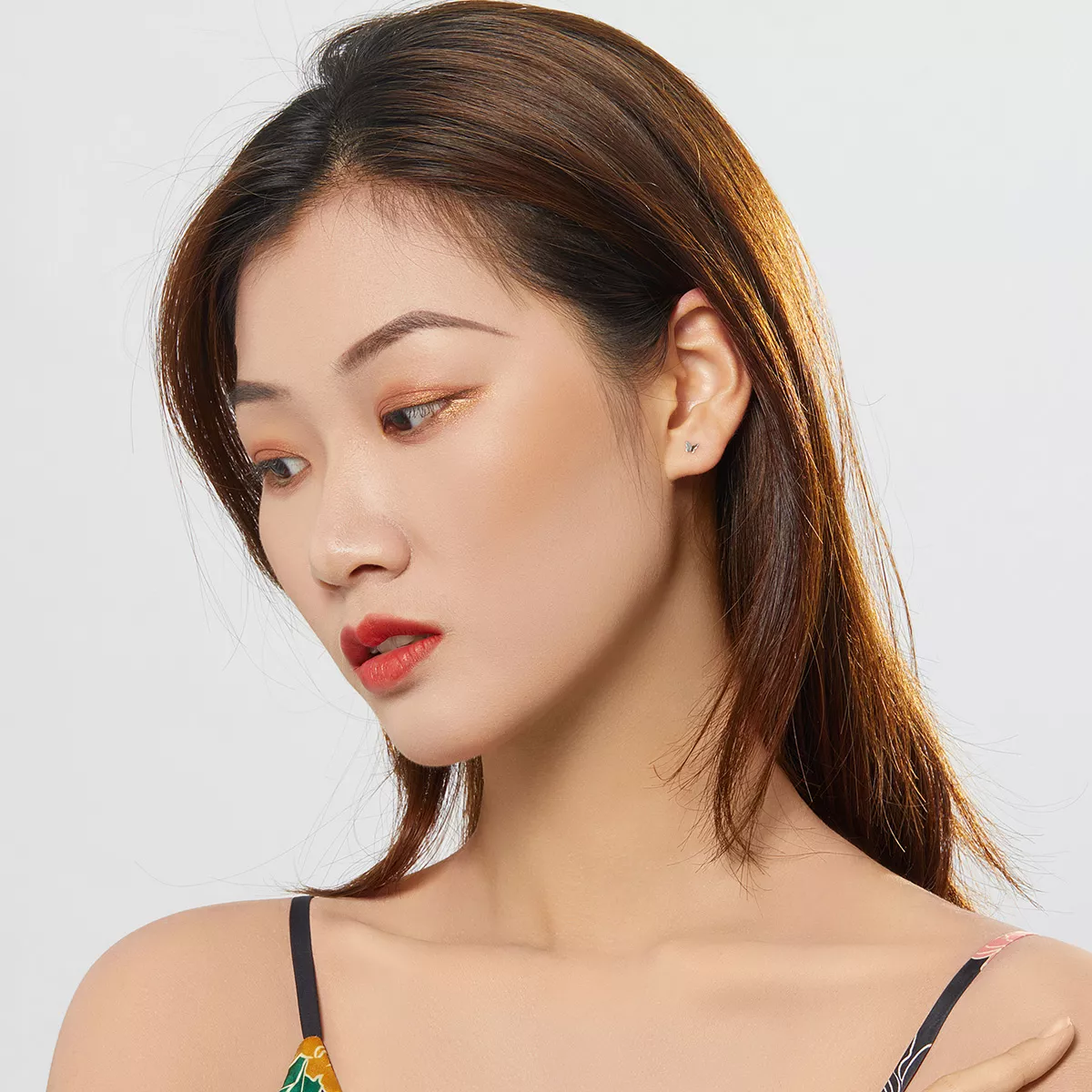 Brincos Petit Borboleta estilo Pandora - SCE775