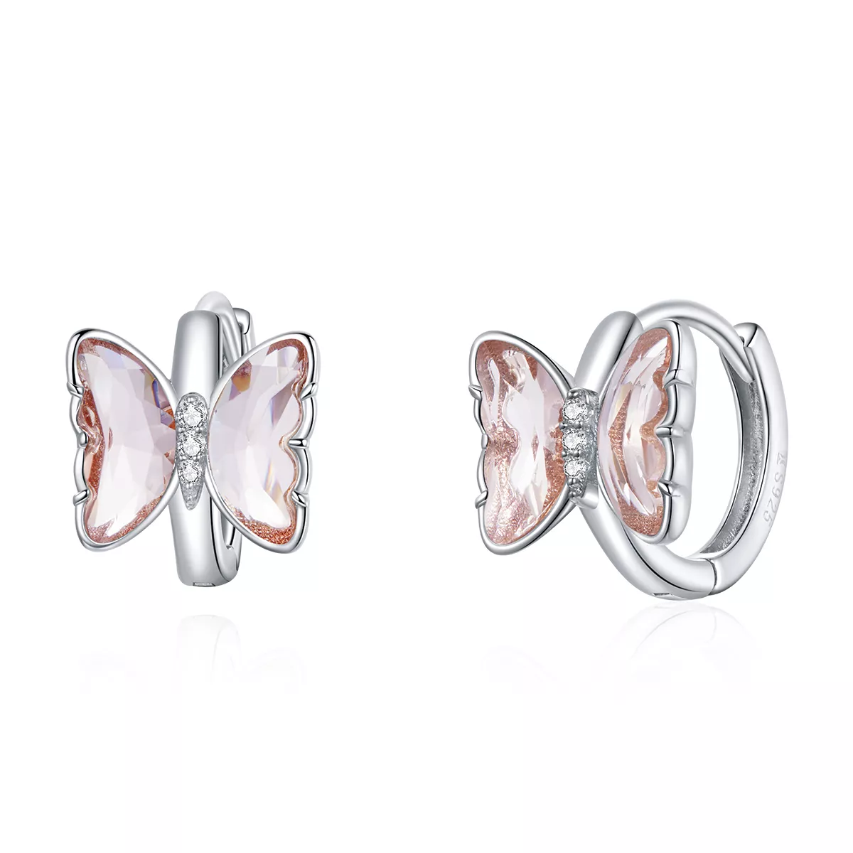Brincos Petit Borboletas estilo Pandora - SCE1105
