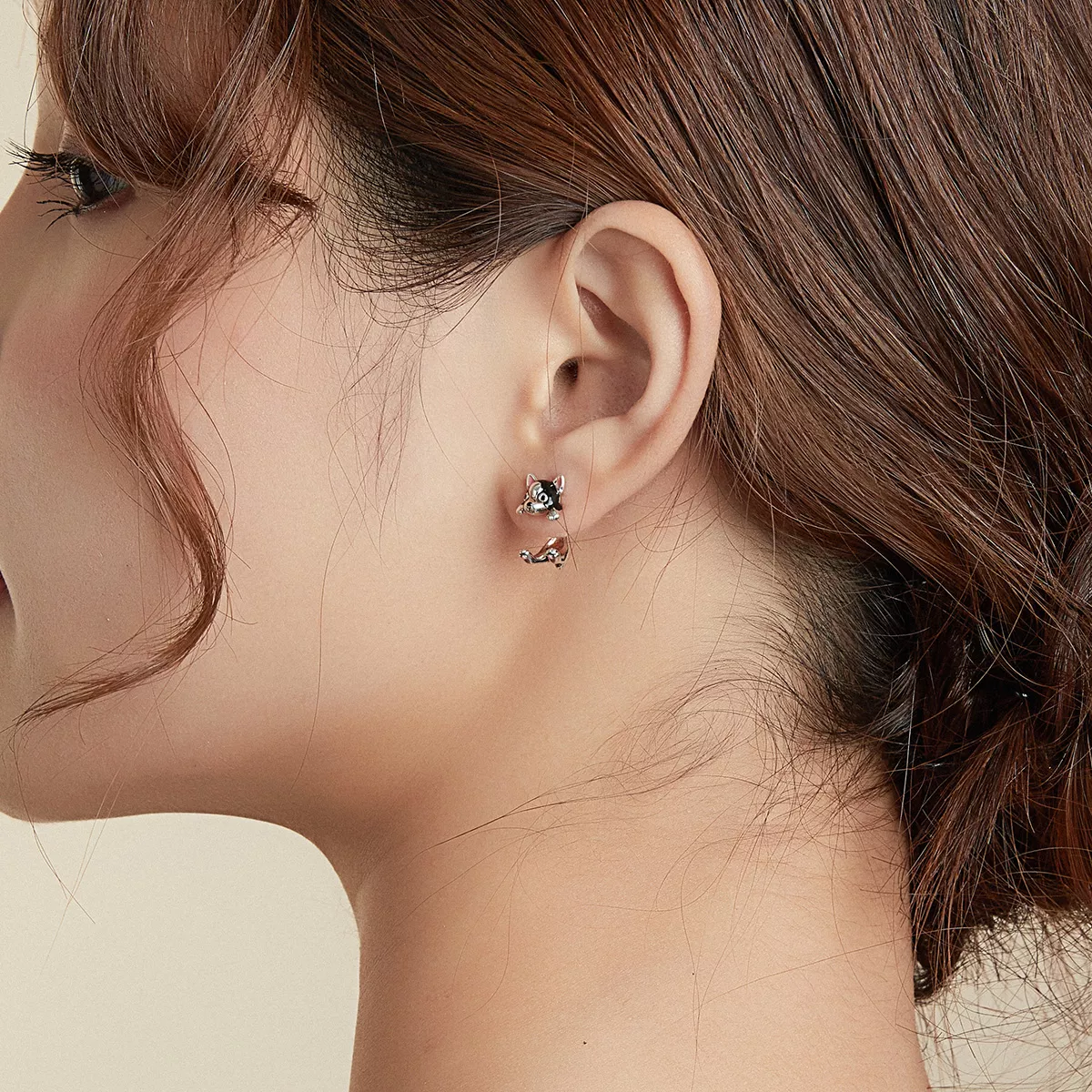 Brincos Petit Cachorro estilo Pandora - SCE978