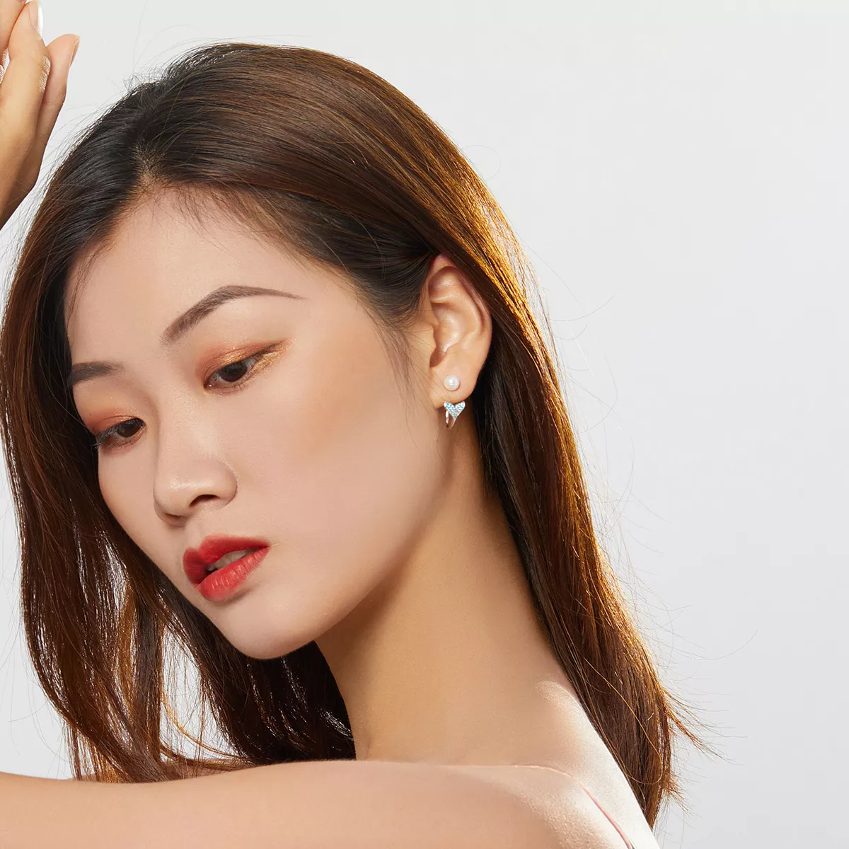 Brincos Petit Cauda de sereia estilo Pandora - SCE761