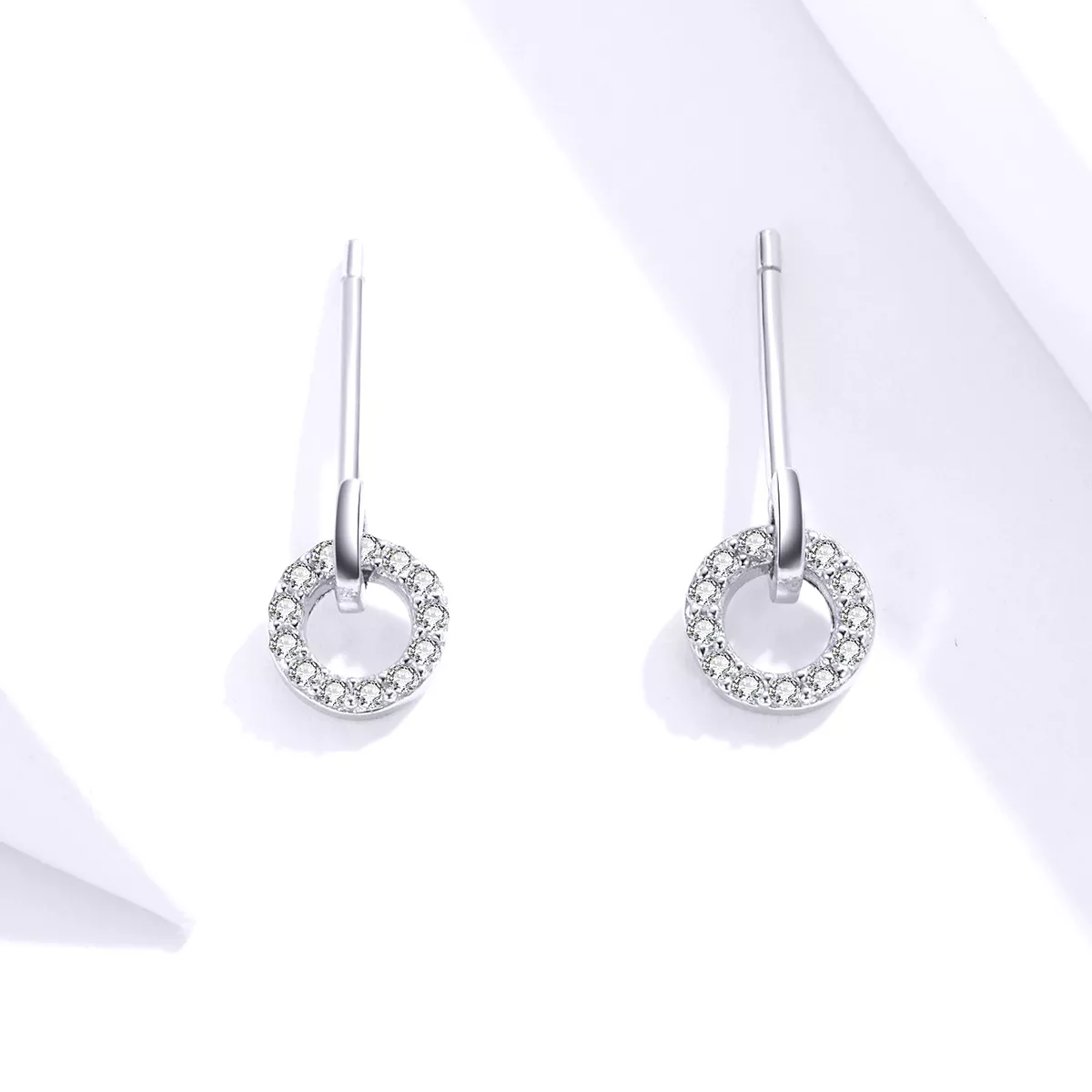 Brincos Petit Círculo Pequeno estilo Pandora - SCE767