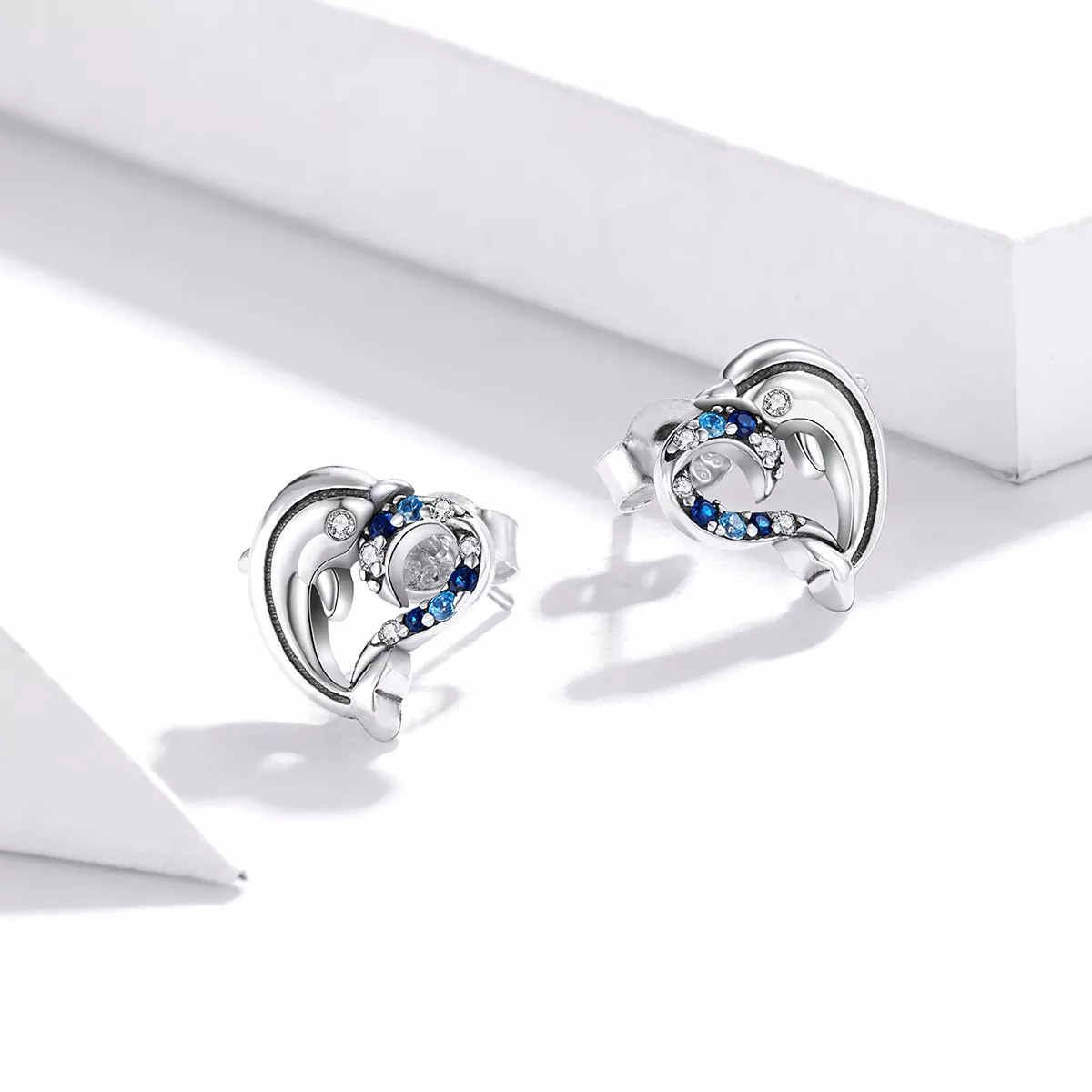 Brincos Petit Duendes golfinhos estilo Pandora - SCE930