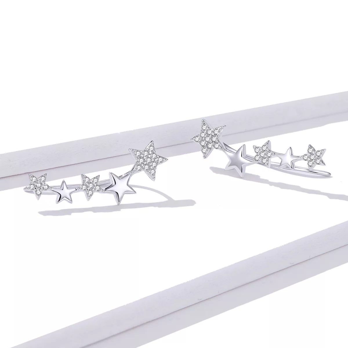 Brincos Petit Ear Crawler Stars estilo Pandora - BSE351