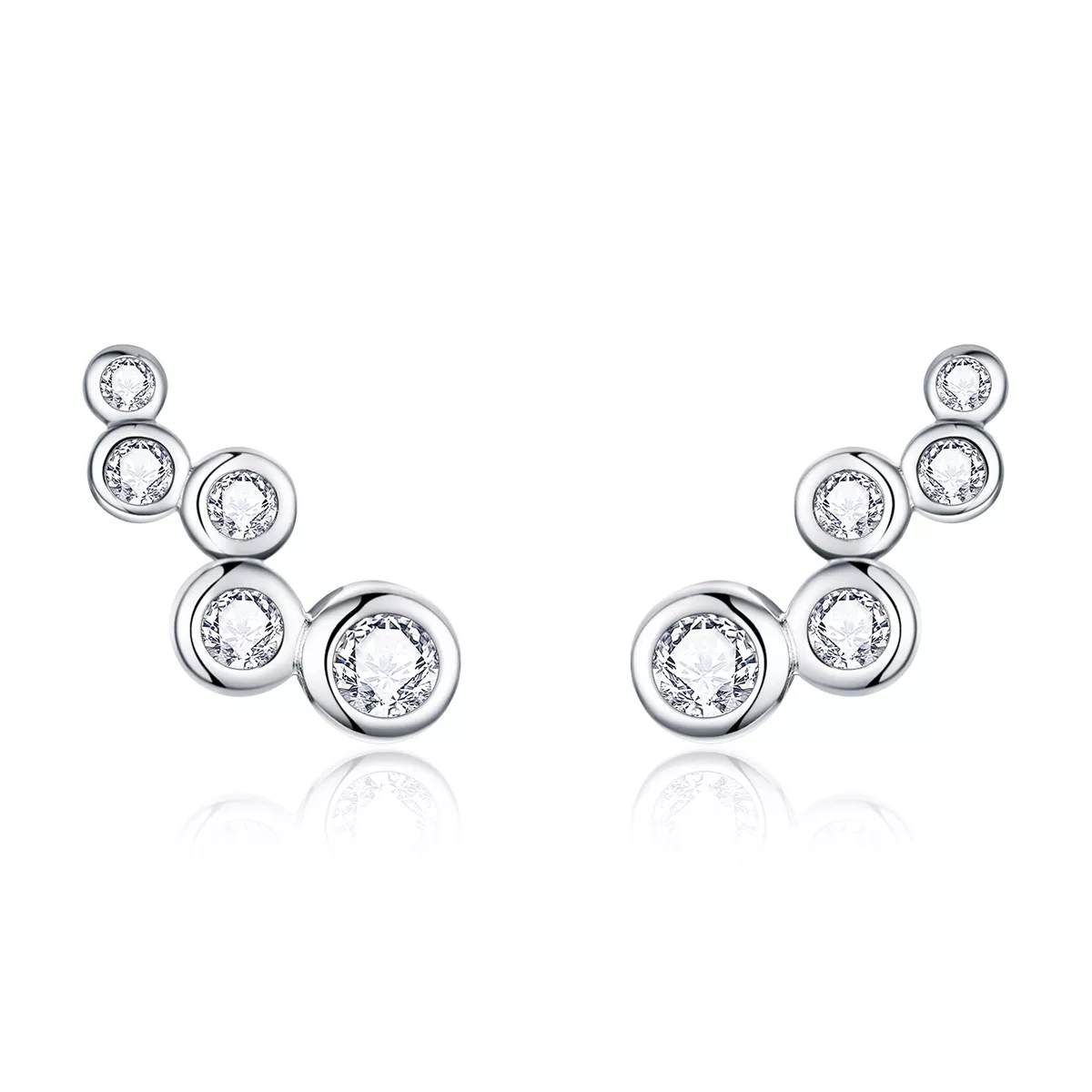 Brincos Petit Elegância Brilhante estilo Pandora - BSE235