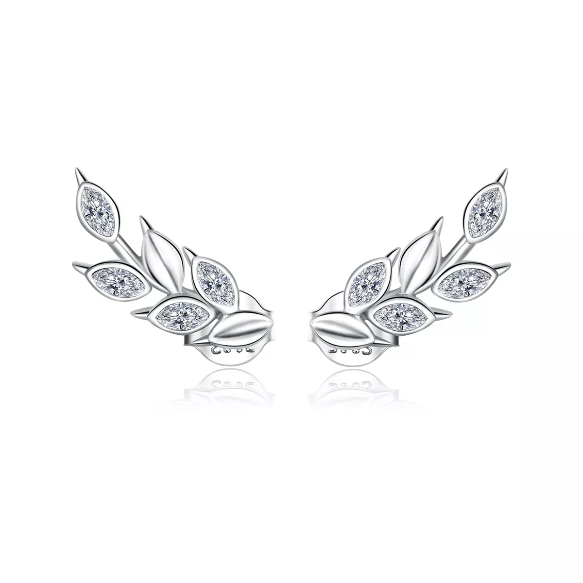 Brincos Petit Espigas de trigo brilhantes estilo Pandora - BSE415