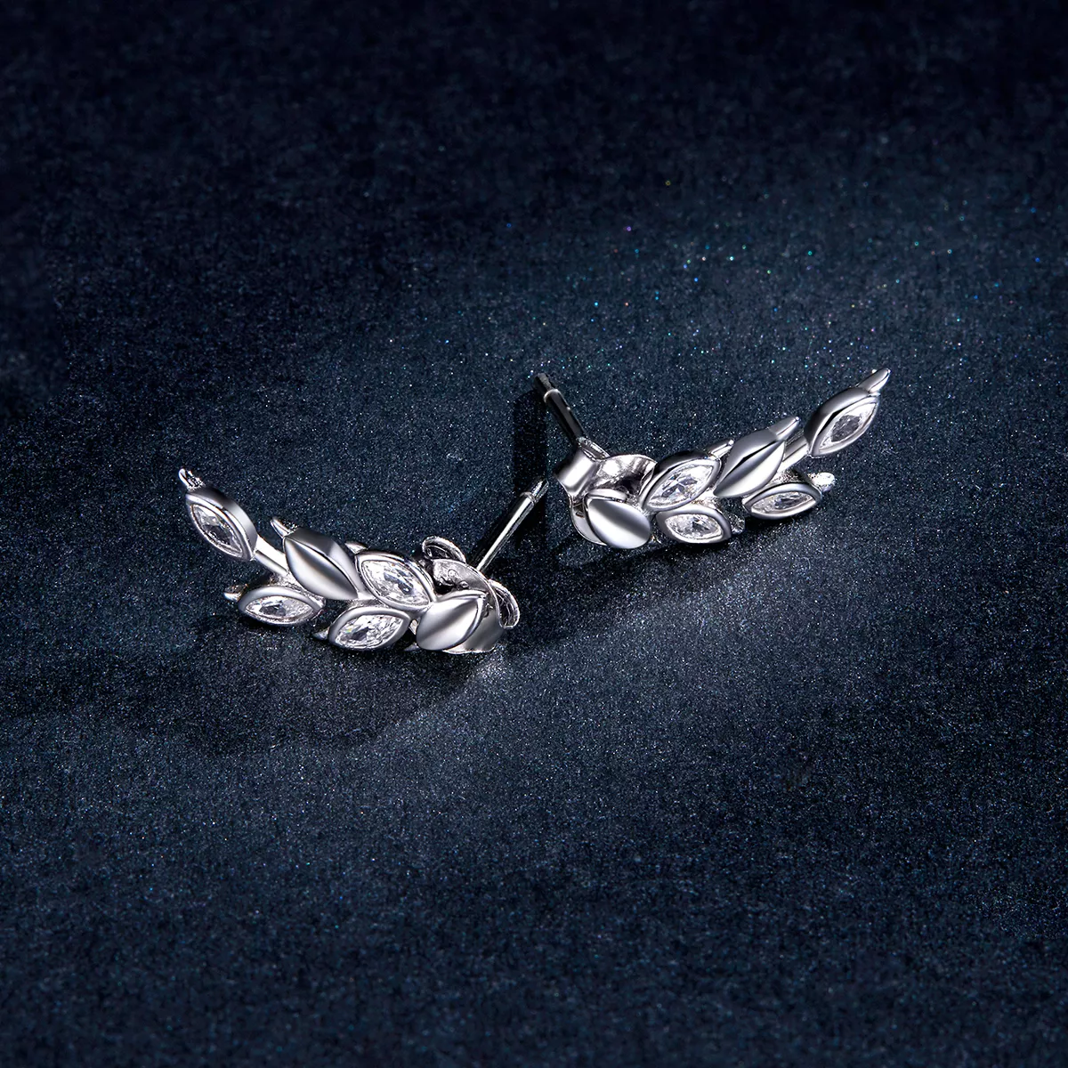 Brincos Petit Espigas de trigo brilhantes estilo Pandora - BSE415