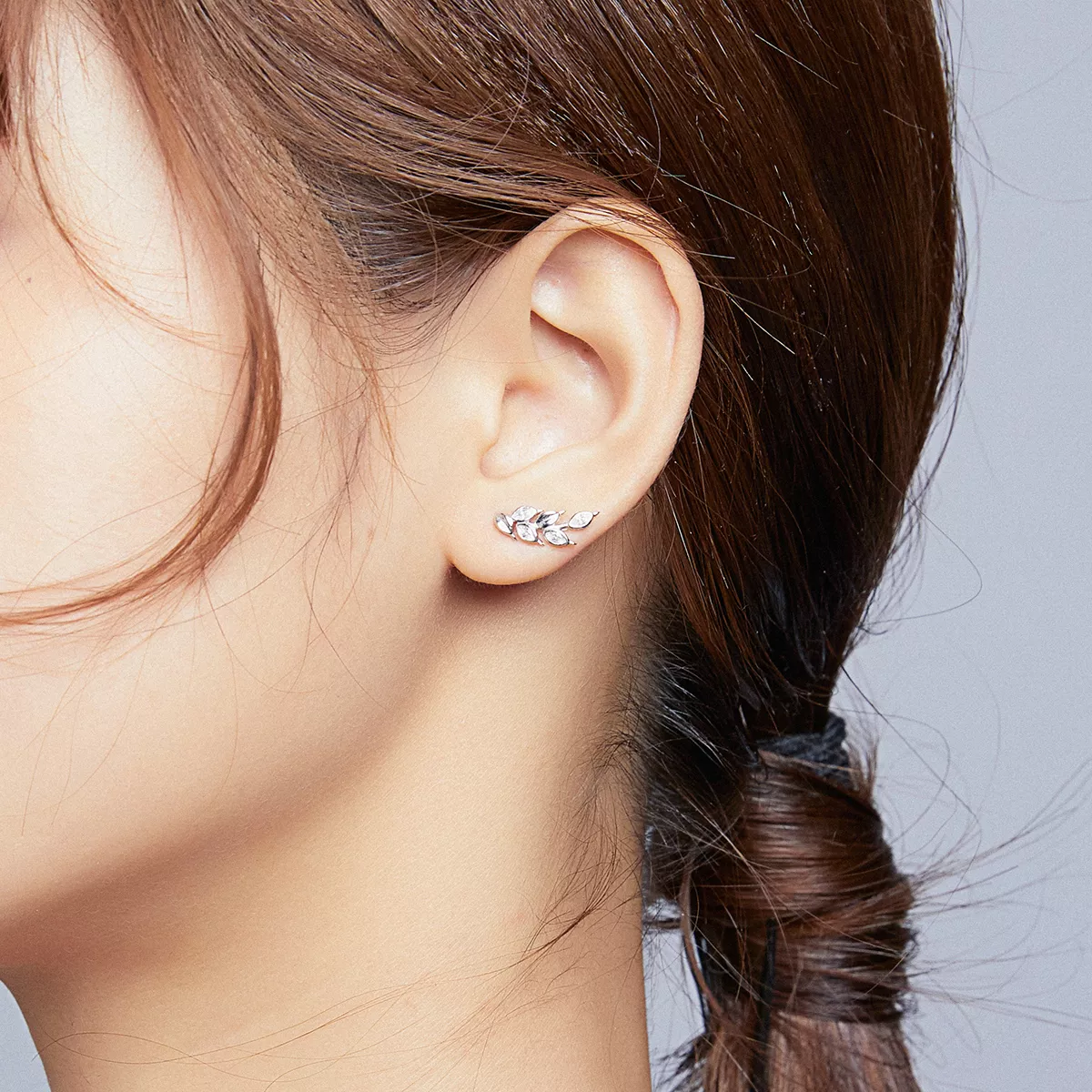 Brincos Petit Espigas de trigo brilhantes estilo Pandora - BSE415