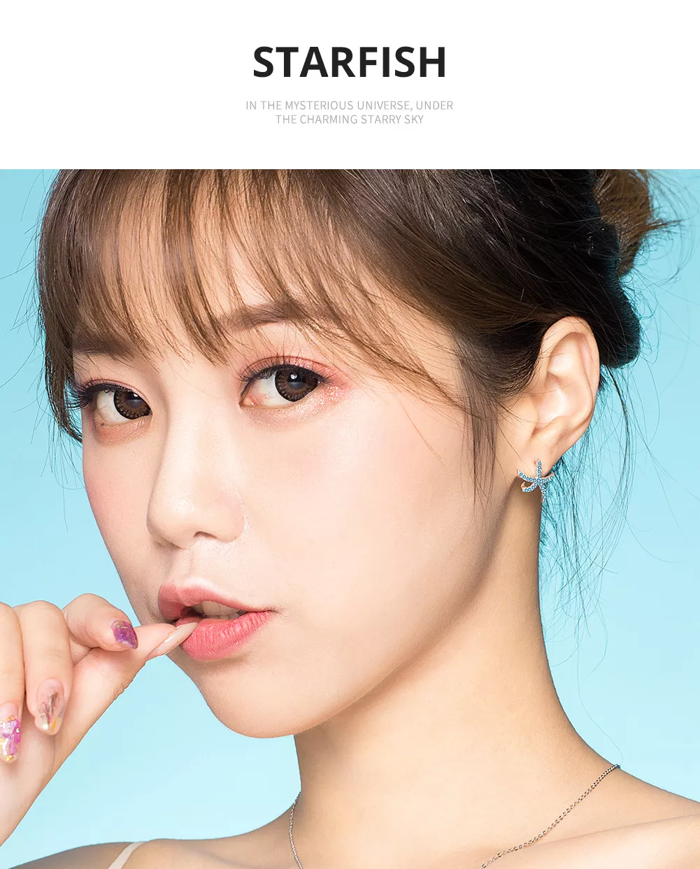 Brincos Petit Estrela do Mar estilo Pandora - BSE136