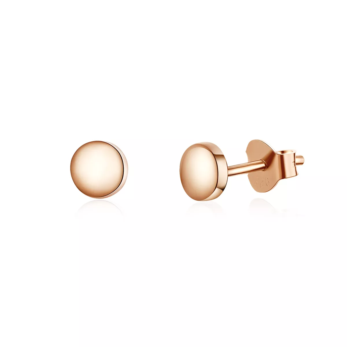 Brincos Petit Feijão Simples estilo Pandora Rose - SCE705-C