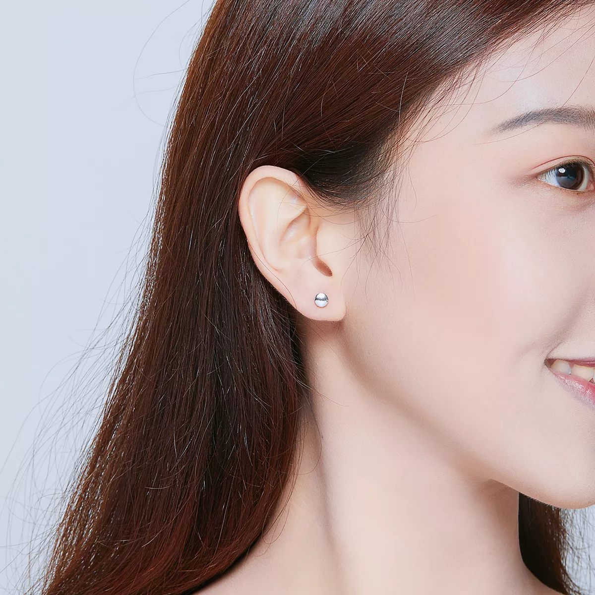 Brincos Petit Feijão Simples estilo Pandora - SCE705-A