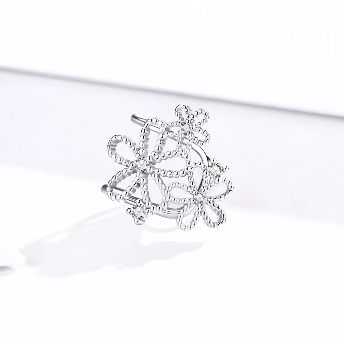 Brincos Petit Flores Brilhantes estilo Pandora - SCE921