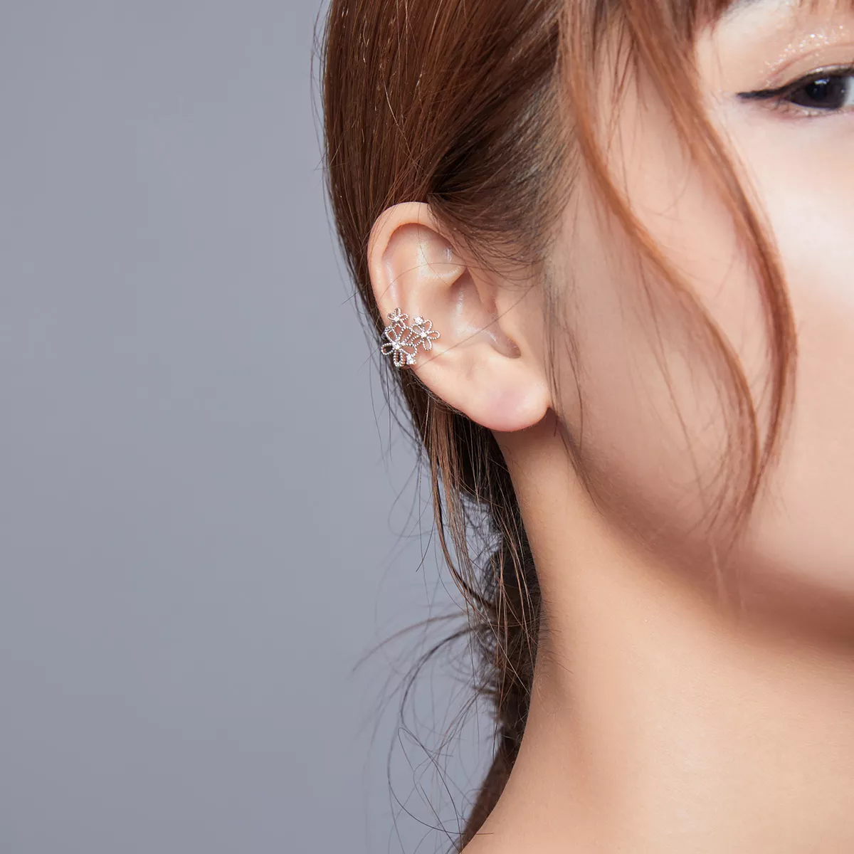 Brincos Petit Flores Brilhantes estilo Pandora - SCE921