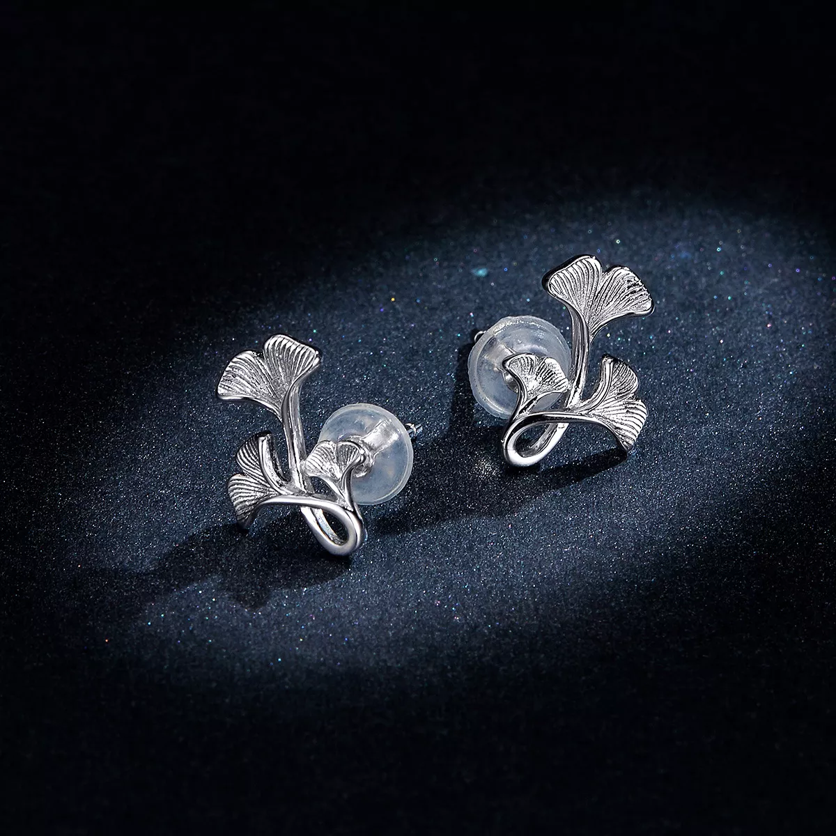 Brincos Petit Folha de ginkgo estilo Pandora - BSE328