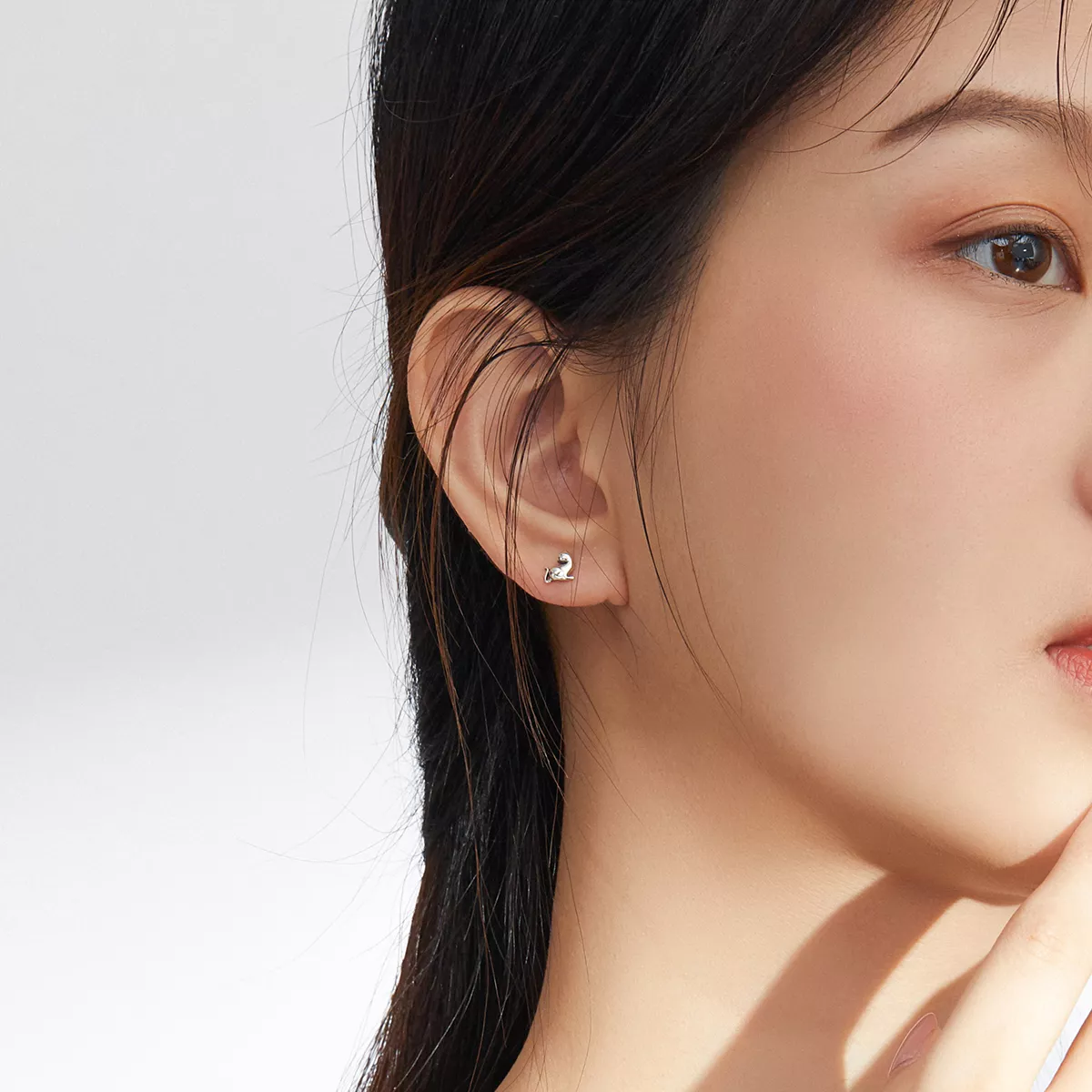 Brincos Petit Gato travesso estilo Pandora - SCE832