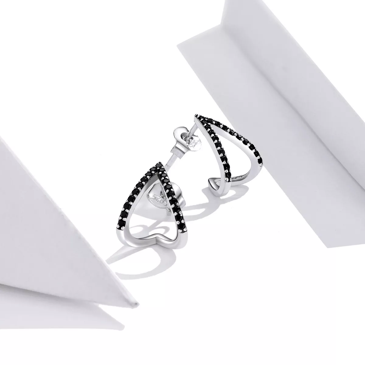 Brincos Petit Geometria Simples estilo Pandora - SCE924