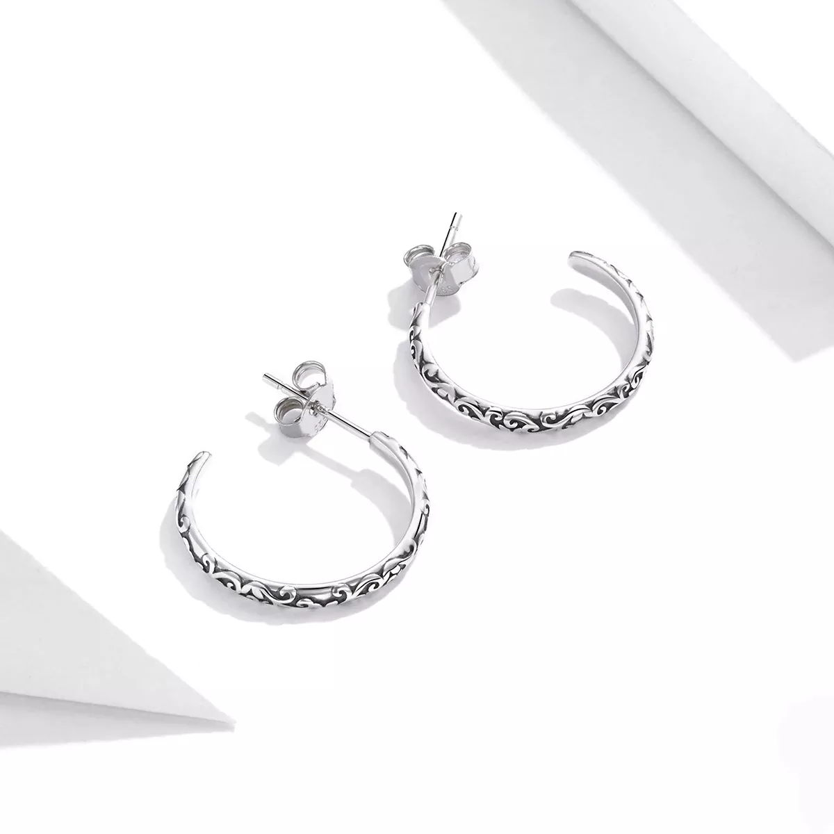 Brincos Petit Grinaldas vintage estilo Pandora - SCE1129