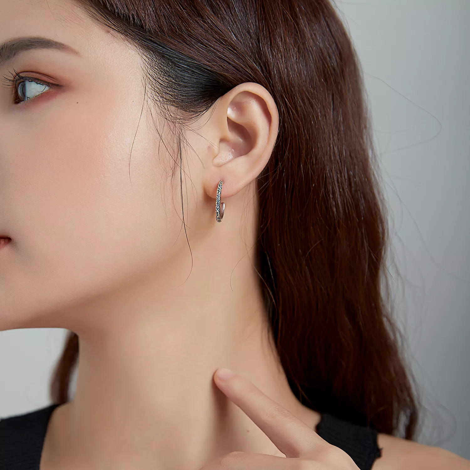 Brincos Petit Grinaldas vintage estilo Pandora - SCE1129