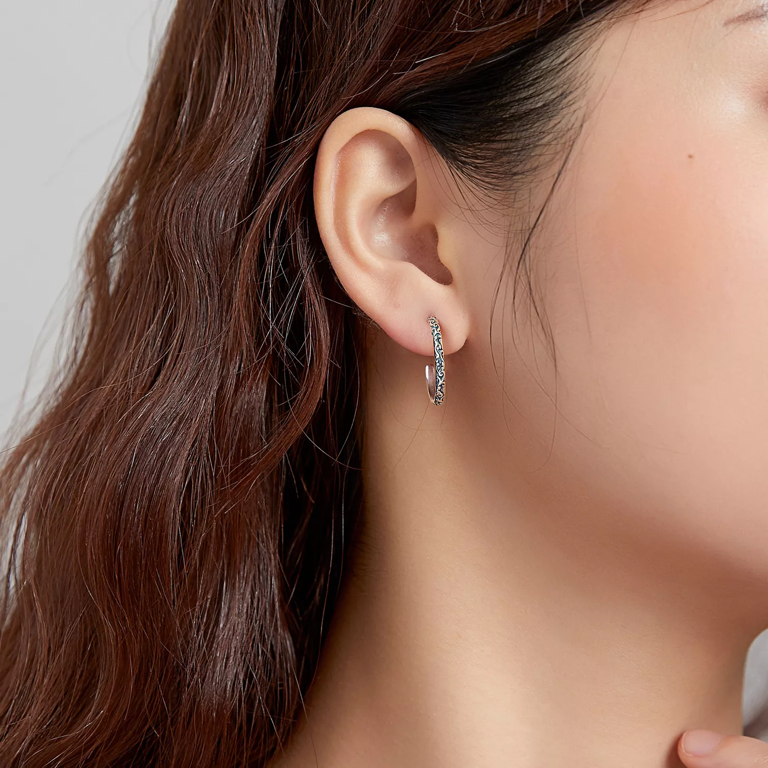 Brincos Petit Grinaldas vintage estilo Pandora - SCE1129