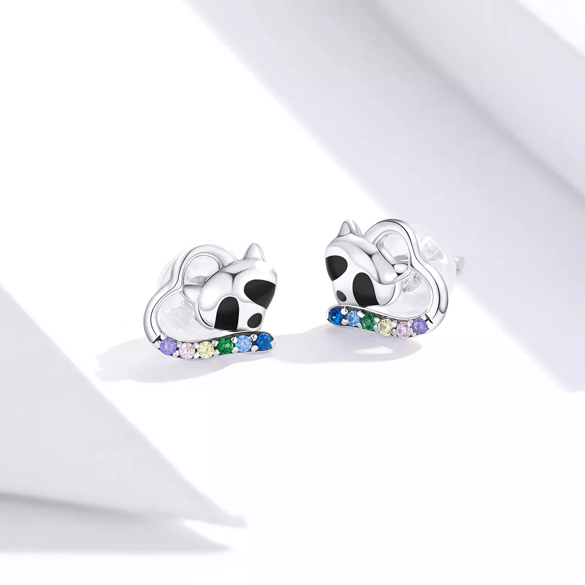 Brincos Petit Guaxinim pequeno estilo Pandora - SCE883