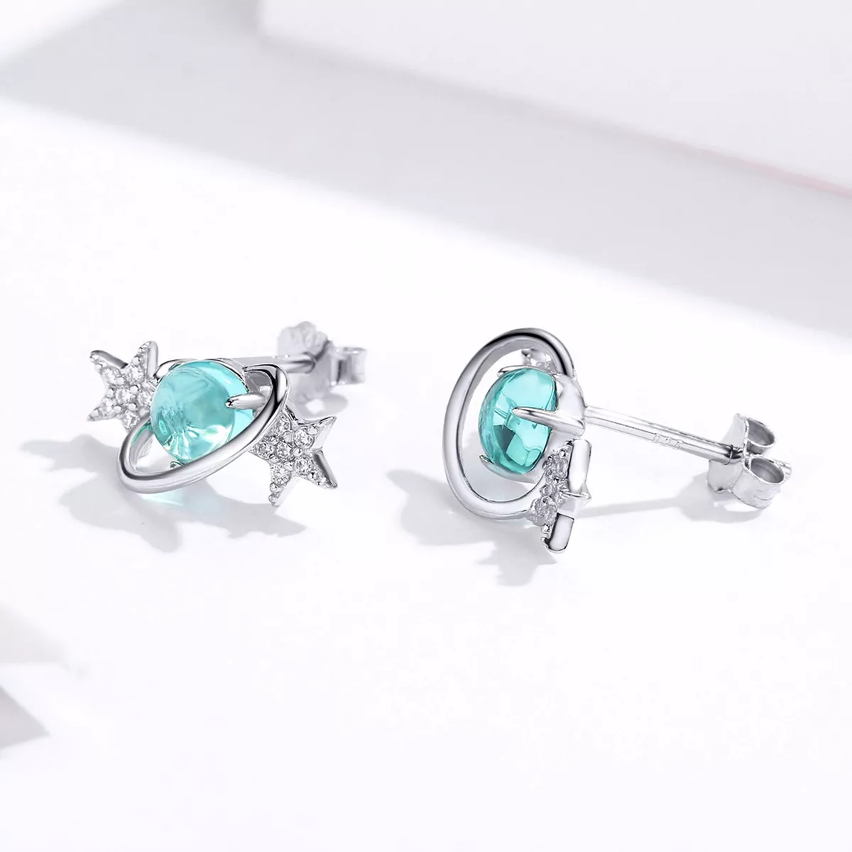 Brincos Petit Interestelar estilo Pandora - SCE701