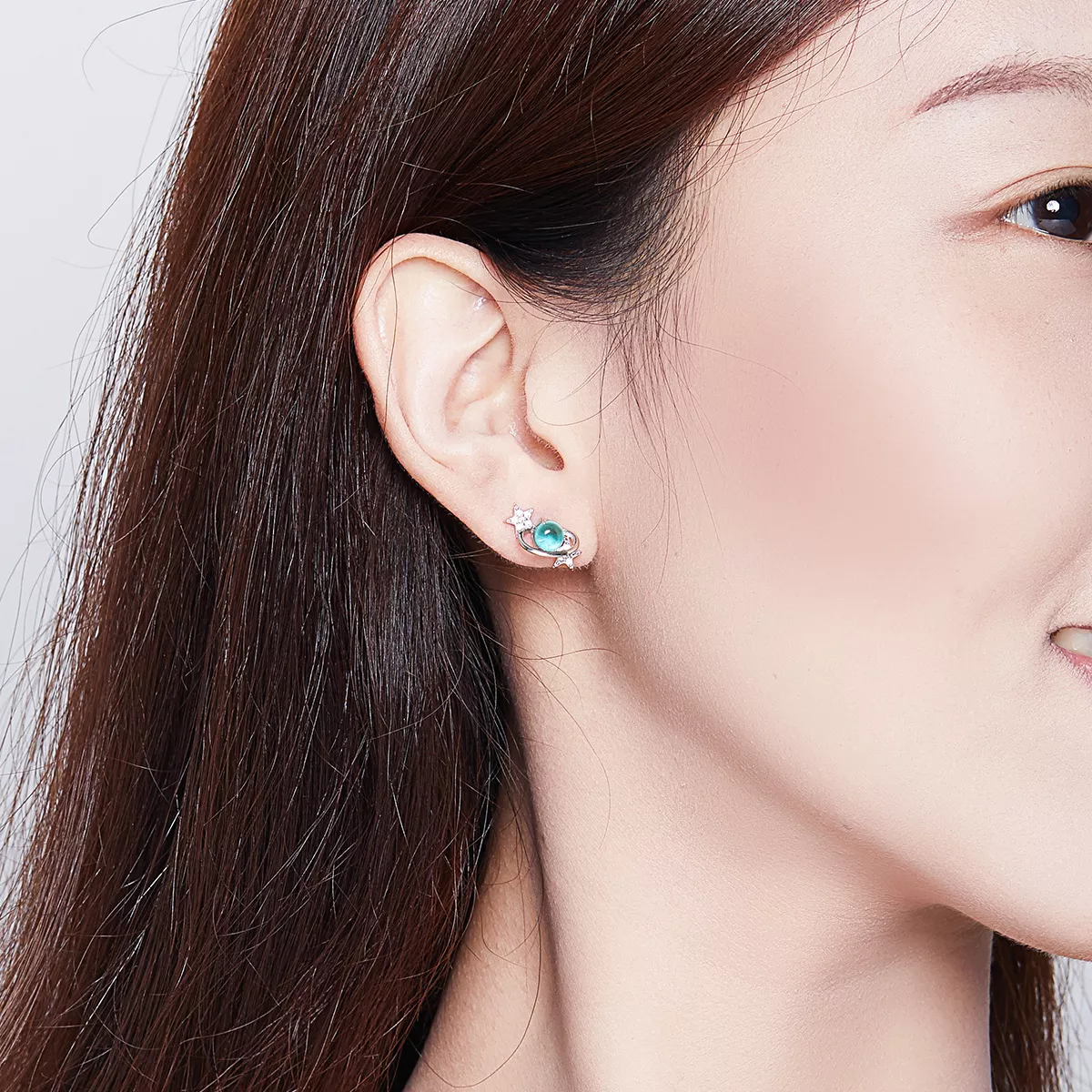 Brincos Petit Interestelar estilo Pandora - SCE701