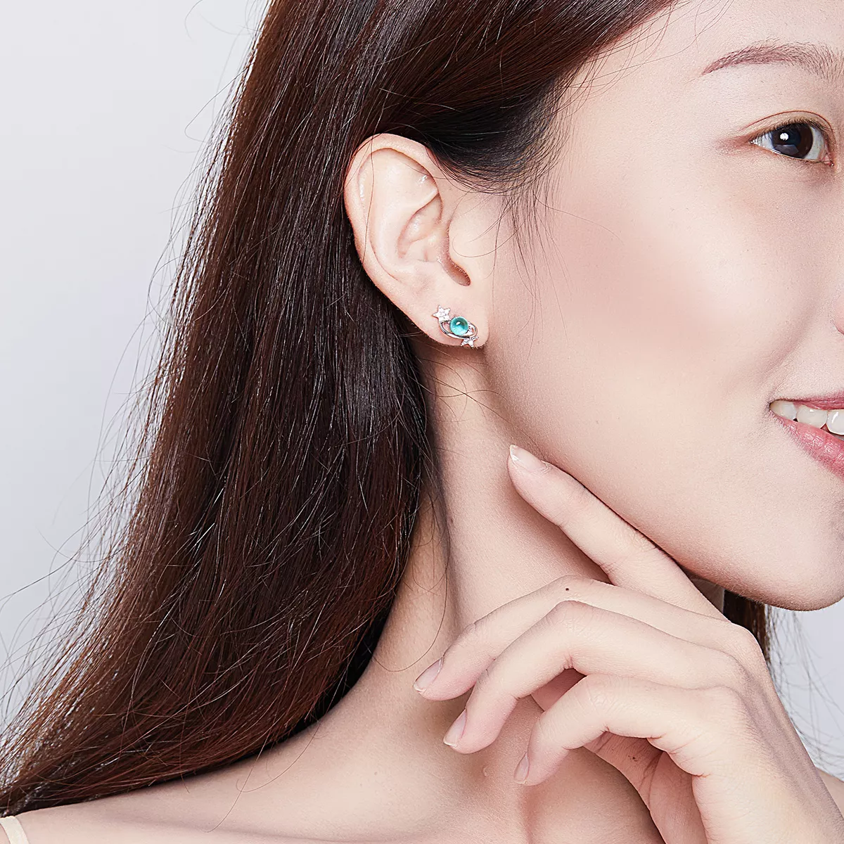 Brincos Petit Interestelar estilo Pandora - SCE701