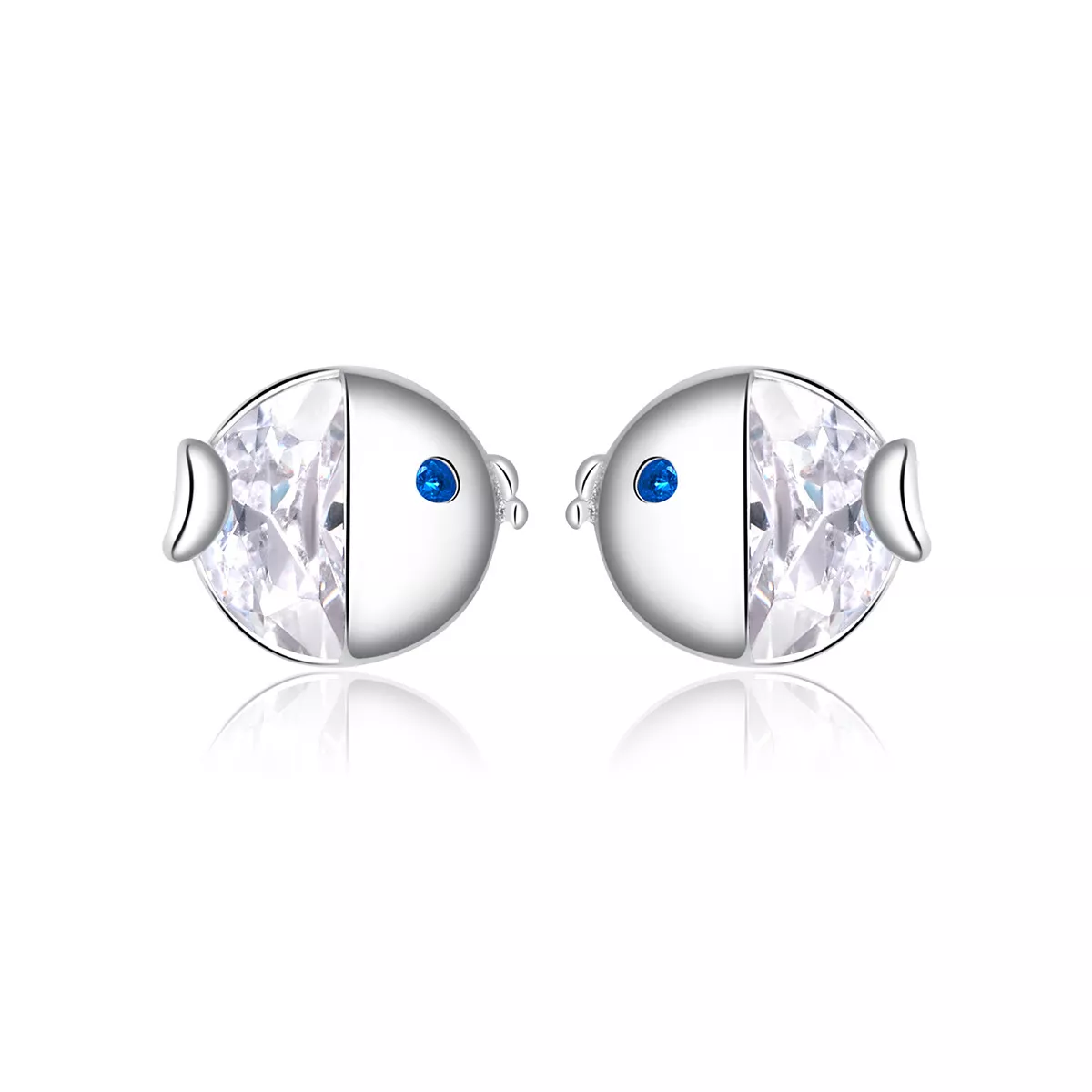 Brincos Petit Kiss Fish estilo Pandora - BSE204