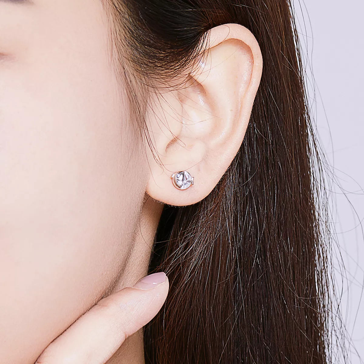 Brincos Petit Kiss Fish estilo Pandora - BSE204