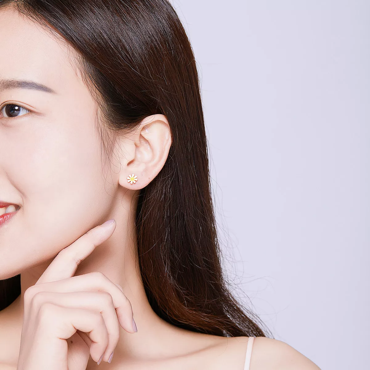 Brincos Petit Margarida estilo Pandora - BSE203