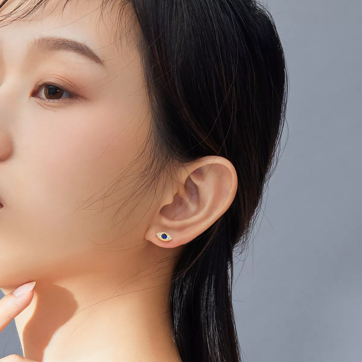 Brincos Petit Olho de Sorte estilo Pandora - SCE805