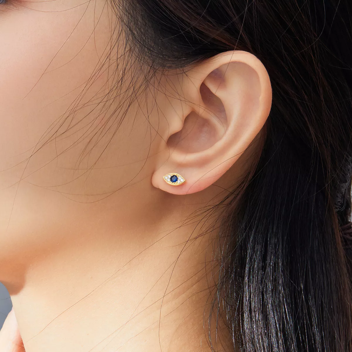 Brincos Petit Olho de Sorte estilo Pandora - SCE805