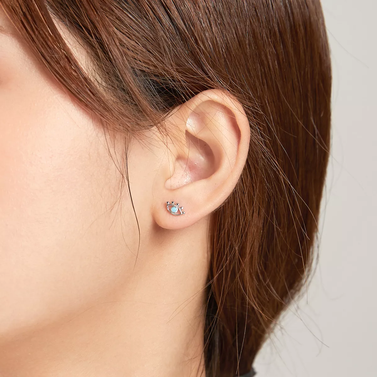 Brincos Petit Olho relâmpago estilo Pandora - SCE1007