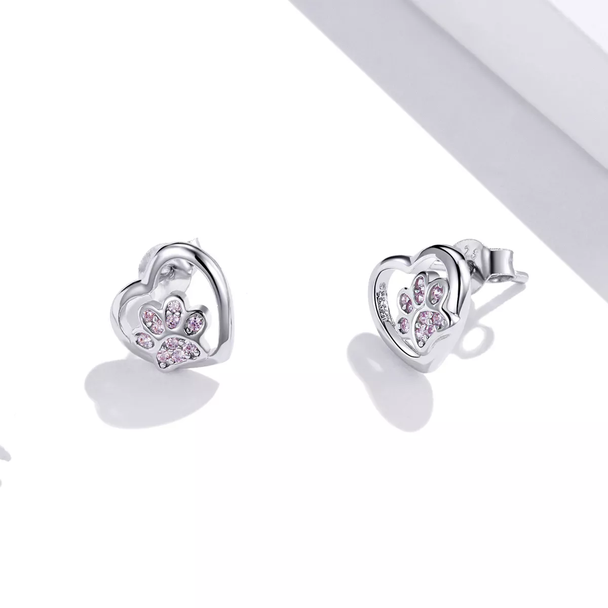 Brincos Petit Pata de cachorro estilo Pandora - SCE977