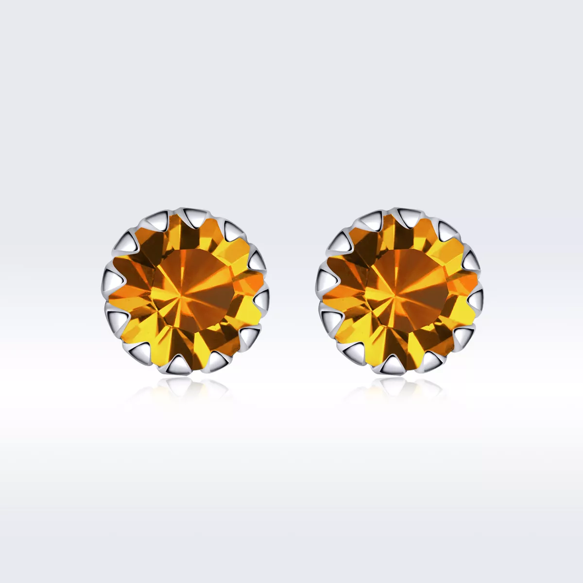 Brincos Petit Pedra de nascimento de novembro estilo Pandora - SCE862-11