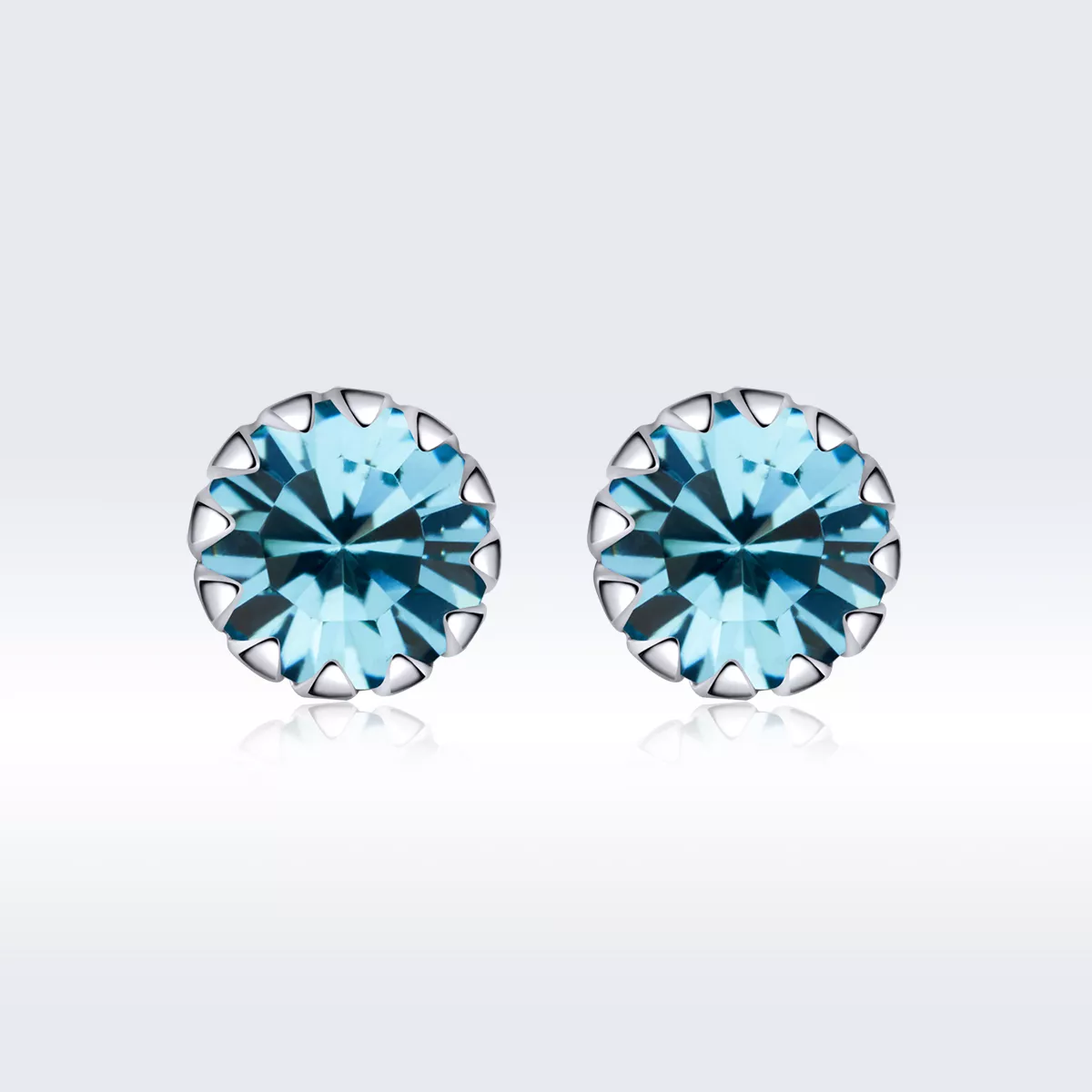 Brincos Petit Pedra de nascimento de dezembro estilo Pandora - SCE862-12