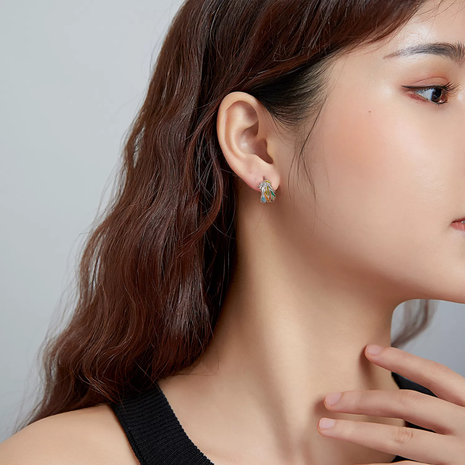 Brincos Petit Penas de Estilo estilo Pandora - SCE1128