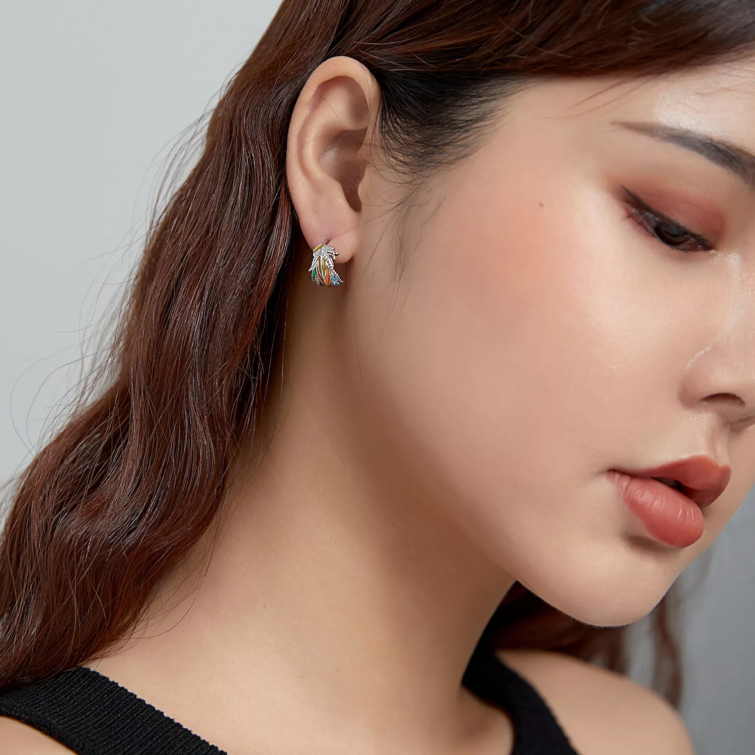 Brincos Petit Penas de Estilo estilo Pandora - SCE1128