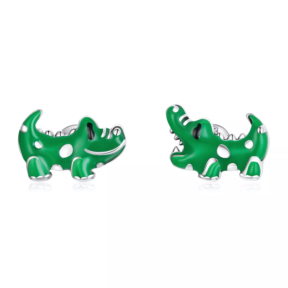 Brincos Petit Pequeno crocodilo estilo Pandora - SCE1113